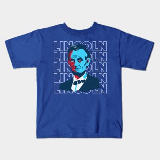 Pop Art President Abraham Lincoln // Abe Lincoln // Presidents Day Kids T-Shirt